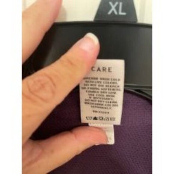 REI PURPLE WOMEN'S SZ 1X  BUTTON UP LONG SLEEVE TOP ZIPPER POCKETS 💯% TACTEL SH - Picture 4 of 16